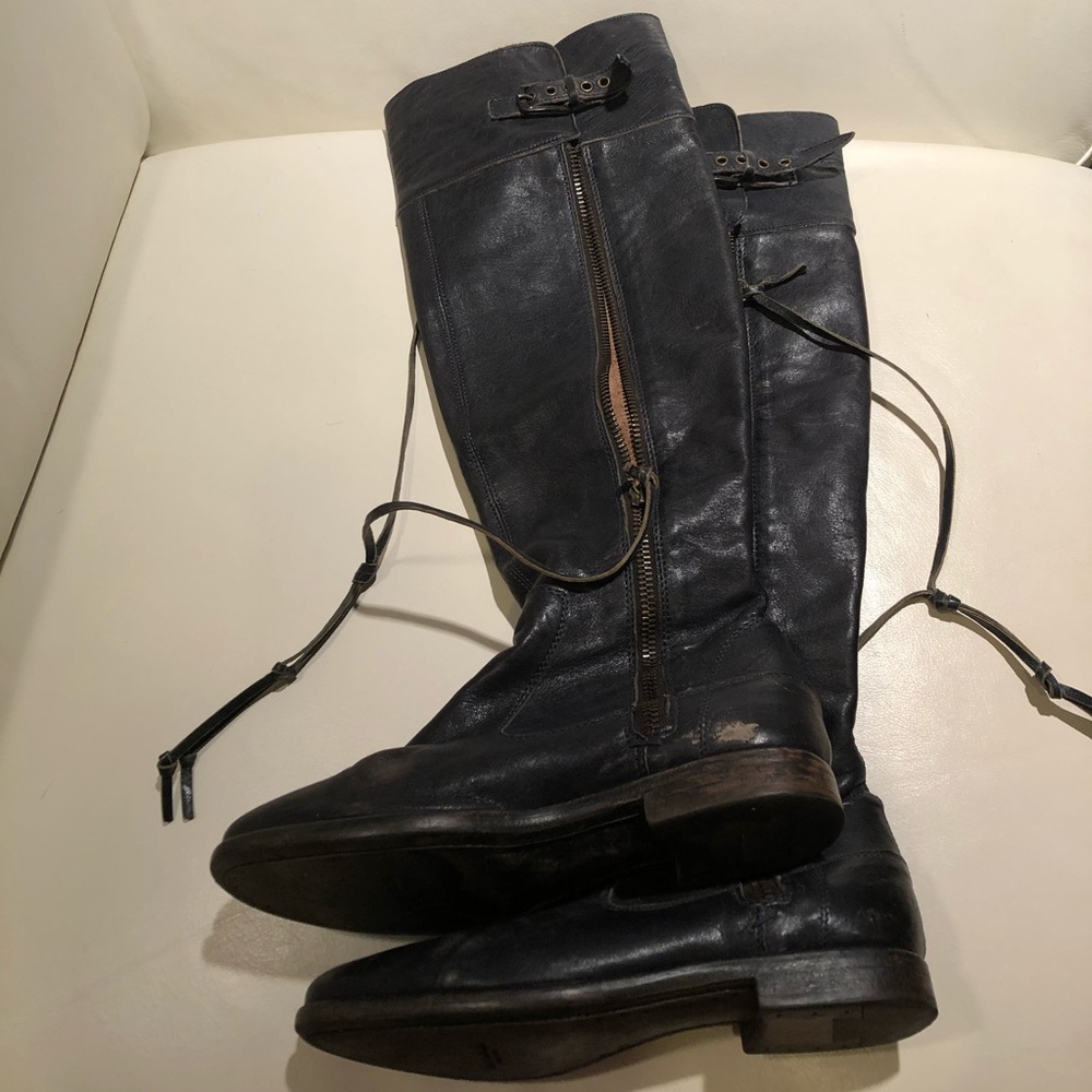 UGG “Collection” italy Tall Black Leather Boots
